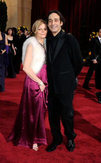Alexandre Desplat and Guest at the 81st Annual Academy Awards.