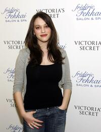 Kat Dennings at the Frederic Fekkai and Victoria's Secret "Beauty and the Boudoir" Oscar Suite.