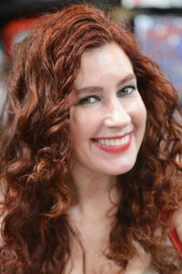 Victoria De Mare at the "Hotness of Horror" scream queen signing event in Burbank, California.