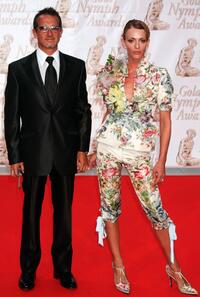 Maruschka Detmers and her husband at the 44th Monte-Carlo Television Festival.