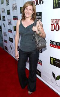 Catherine Dent at the premiere of "Bustin' Down the Door."