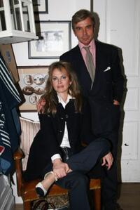 Dalila di Lazzaro and Michele Polon at the Ralph Lauren Home cocktail party.
