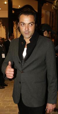 Bobby Deol at the Shilpa Shetty's birthday party.