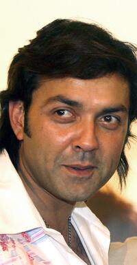 Bobby Deol at the promotional programme of "Apne" (My Own).