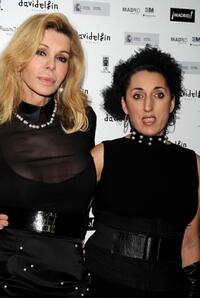 Bibi Andersen and Rossy de Palma at the David Delfin party.