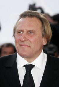 Gerard Depardieu at the Palais des Festivals premiere of "Quand J'Etais Chanteur".