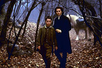 Marc Pickering as Young Masbath and Johnny Depp as Ichabod Crane in ``Sleepy Hollow.''