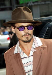 Johnny Depp at the premiere of "Charlie and the Chocolate Factory" in Hollywood, California.