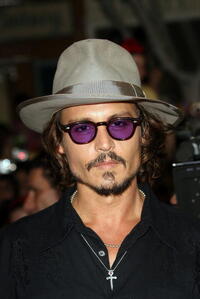Johnny Depp at the world premiere of "Pirates of the Caribbean 2: Dead Man's Chest" in Anaheim, California.