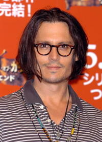 Johnny Depp at a photocall for "Pirates Of The Caribbean: At World's End" in Tokyo, Japan.