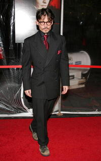 "Sweeney Todd: The Demon Barber of Fleet Street" star Johnny Depp at the N.Y. premiere.
