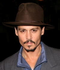 Johnny Depp at a special screening for "Sweeney Todd" in Los Angeles.