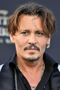 Johnny Depp at the premiere of "Pirates of the Caribbean: Dead Men Tell No Tales" in Hollywood.