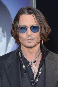 Johnny Depp at the California premiere of "Dark Shadows."