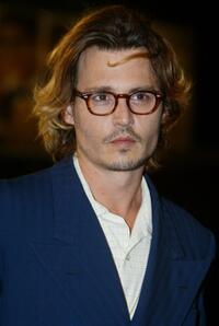 Johnny Depp at the screening of "Once upon a time in Mexico" during the 60th Venice Film Festival.