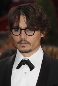 Johnny Depp at the 80th Annual Academy Awards.