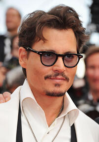 Johnny Depp at the "Pirates of the Caribbean: On Stranger Tides" premiere during the 64th Cannes Film Festival.