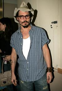 Johnny Depp at the 18th Annual Kids Choice Awards.