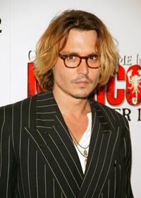 Johnny Depp at the premiere of "Once Upon A Time In Mexico."
