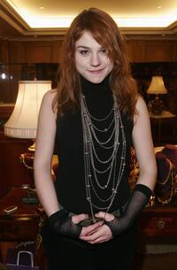 Emilie Dequenne at the "Espace Glamour Chic" gift lounge.