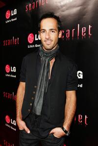 Alex Dimitriades at the launch of the "Scarlet" publicity campaign for LG Electronics new range of HD television sets.