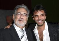Placido Domingo and Eugenio Derbez at the world premiere of "Beverly Hill Chihuahua."