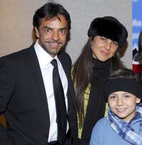 Eugenio Derbez, Kate del Castillo and Adrian Alonso at the after party of "La Misma Luna" during the 2007 Sundance Film Festival.