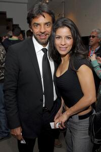 Eugenio Derbez and Alessandra Rosaldo at the after party of "La Misma Luna" during the 2007 Sundance Film Festival.