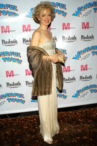 Nancy Anderson at the after party of the opening night of the Broadway musical "Wonderful Town" in New York City.