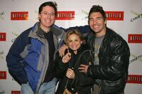 Stephen Colbert, Amy Sedaris and Paul Dinello at the Cinetic Media party during the 2005 Sundance Film Festival.