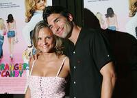 Amy Sedaris and Paul Dinello at the premiere of "Strangers With Candy."