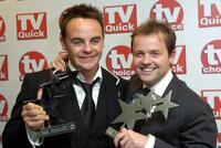 Anthony McPartln and Declan Donnelly at the TV Quick and TV Choice awards.