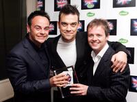 Anthony McPartlin, Robbie Williams and Declan Donnelly at the British Comedy Awards 2005.