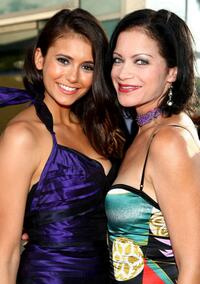 Nina Dobrev and Yassmin Alers at the premiere of "The American Mall."