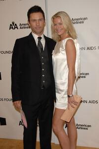 Jeffrey Donovan and guest at the 16th Annual Elton John AIDS Foundation Academy Awards viewing party.