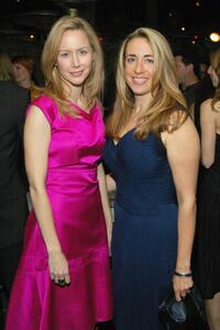 Megan Dodds and Katharine Viner at the after party of the opening of "My Name Is Rachel Corrie."