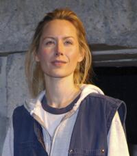 Megan Dodds at the opening performance of "My Name Is Rachel Corrie."