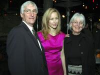 Craig Corrie, Megan Dodds and Cindi Corrie at the after party of the opening of "My Name Is Rachel Corrie."