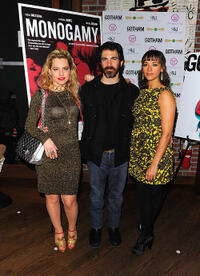 Meital Dohan, Chris Messina and Rashida Jones at the New York premiere of "Monogamy."