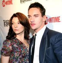 Natalie Dormer and Jonathan Rhys Meyers at the premiere of "The Tudors" Season 2.