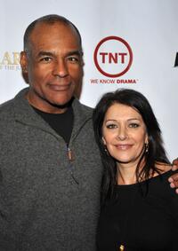 Michael Dorn and Marina Sirtis at the Wrap Party For TNT's "Leverage And The Librarian."