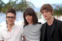 Xavier Dolan, Monia Chokri and Niels Schneider at the photocall of "Heartbeats" during the 63rd Cannes Film Festival.