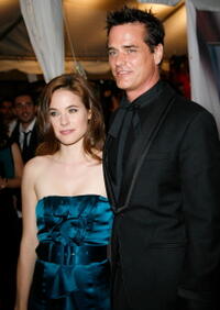 Caroline Dhavernas and Director Paul Gross at the premiere of "Passchendaele" during the 2008 Toronto International Film Festival.