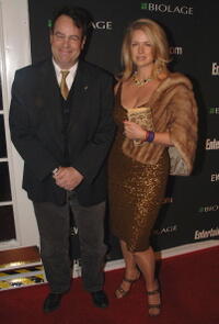 Dan Aykroyd and Donna Dixon at the Entertainment Weekly's Oscar viewing party.