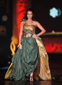 Neha Dhupia at the Fashion Extravaganza event during the 2009 International Indian Film Academy Awards.
