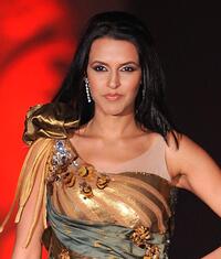 Neha Dhupia at the Fashion Extravaganza event during the 2009 International Indian Film Academy Awards.