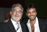Placido Domingo and Eugenio Derbez at the world premiere of "Beverly Hill Chihuahua."