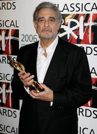 Placido Domingo at the Awards Room with the Lifetime Achievement award during the annual classical music awards.