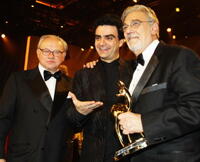 Hubert Burda, Rolando Villazon and Placido Domingo at the Bambi Awards 2008.