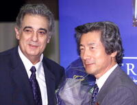 Placido Domingo and Junichiro Koizumi at the opera of Camille Saint-Saens' "Samson et Dalila."